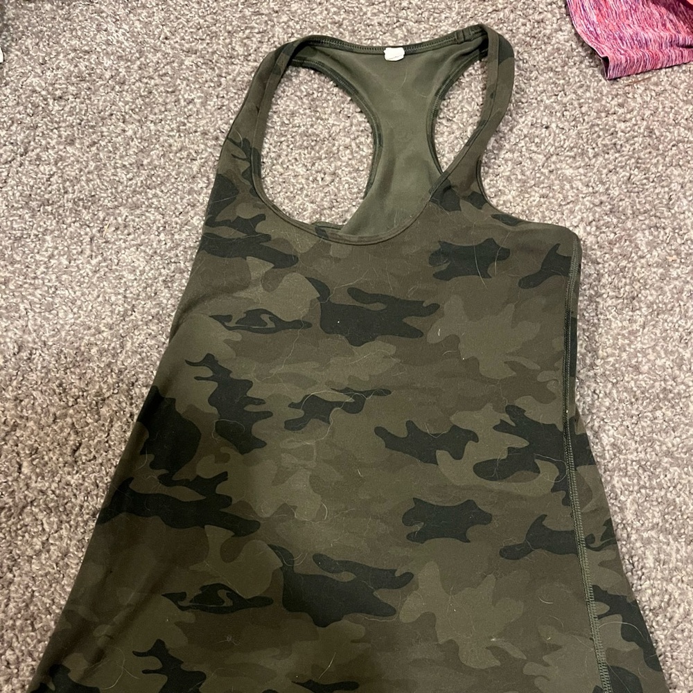 Camo Lululemon cool racer back tank
